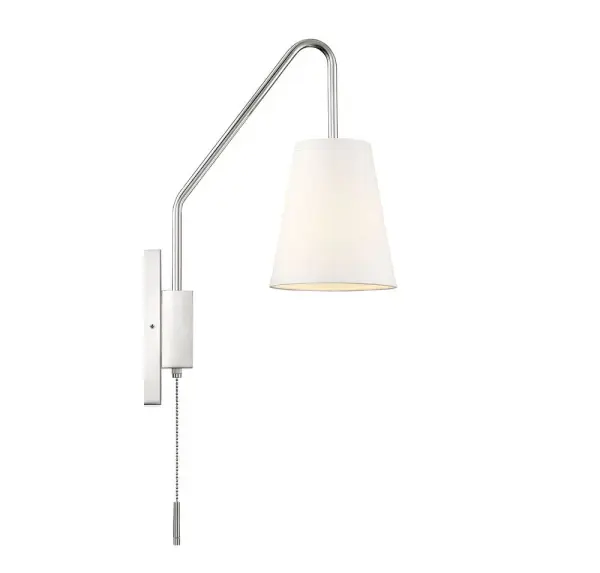 Owen 1-Light Adjustable Wall Sconce in Polished Nickel - Image 4
