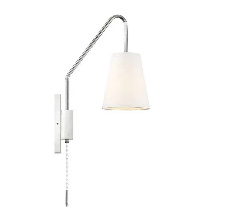Owen 1-Light Adjustable Wall Sconce in Polished Nickel - Image 4