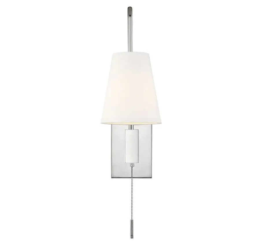 Owen 1-Light Adjustable Wall Sconce in Polished Nickel - Image 5