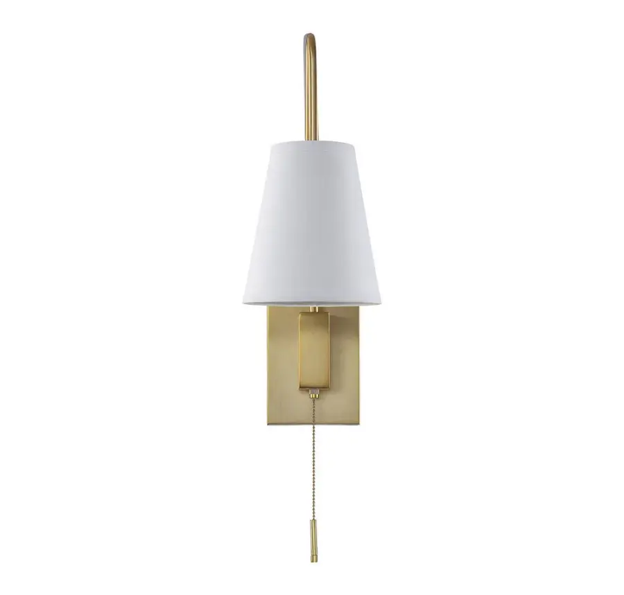 Owen One Light Wall Sconce in Warm Brass - Image 2