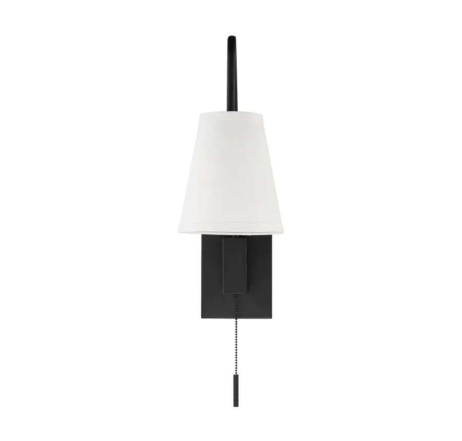 Owen 1-Light Adjustable Wall Sconce in Matte Black - Image 4