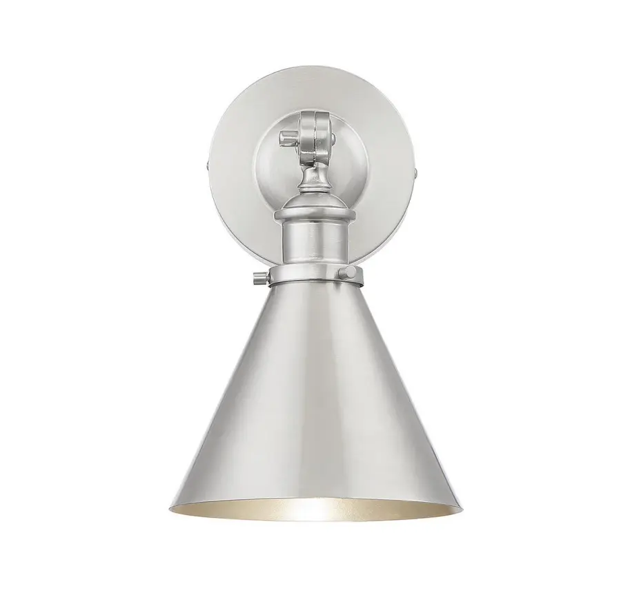 Glenn 1-Light Adjustable Wall Sconce in Satin Nickel - Image 4