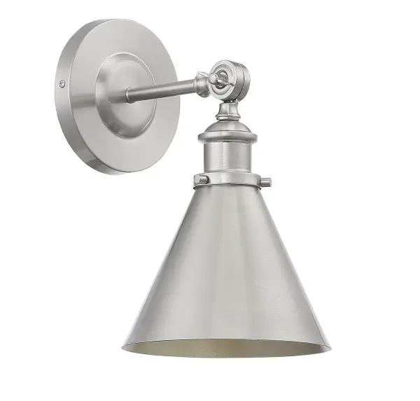 Glenn 1-Light Adjustable Wall Sconce in Satin Nickel - Image 5