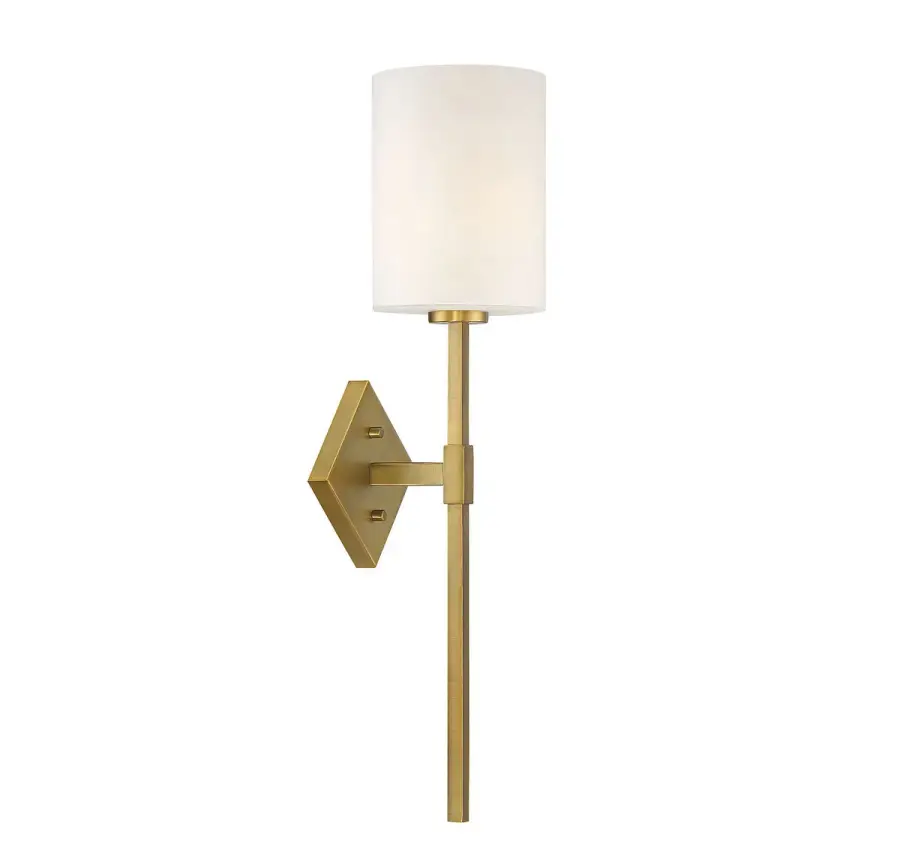 Destin One Light Wall Sconce in Warm Brass - Image 1