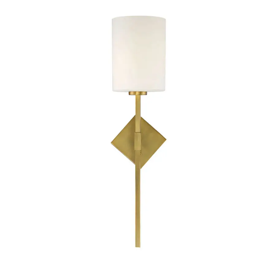 Destin One Light Wall Sconce in Warm Brass - Image 4
