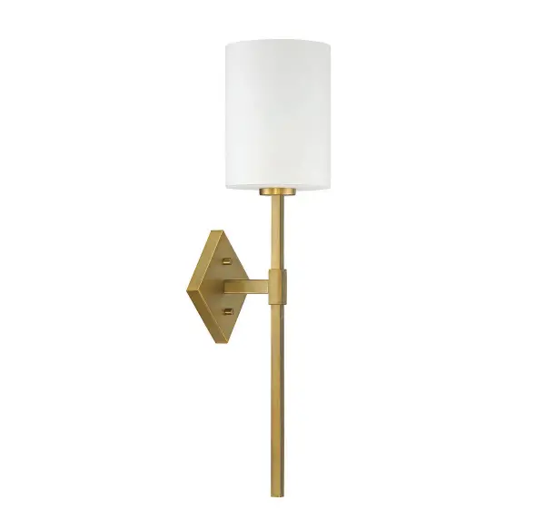 Destin One Light Wall Sconce in Warm Brass - Image 5