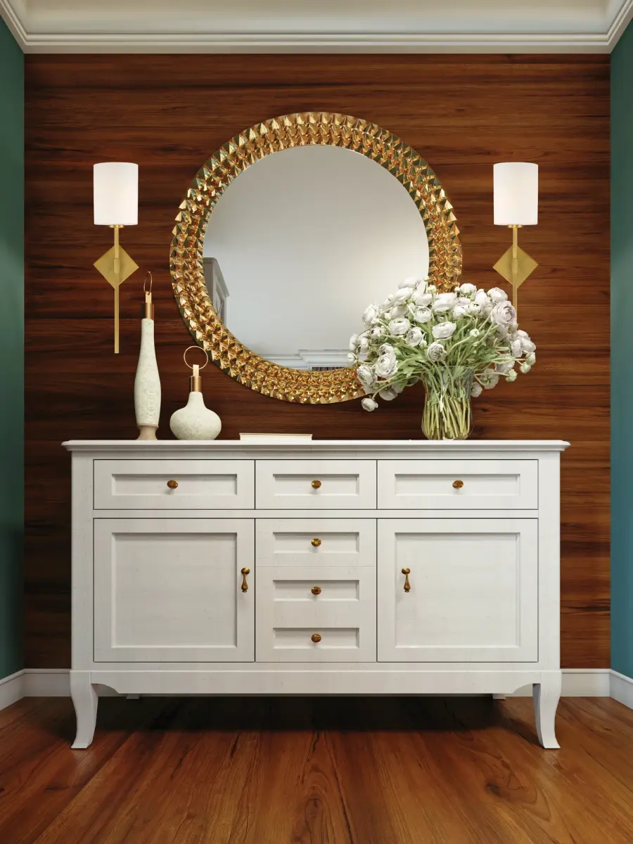 Destin One Light Wall Sconce in Warm Brass - Image 7