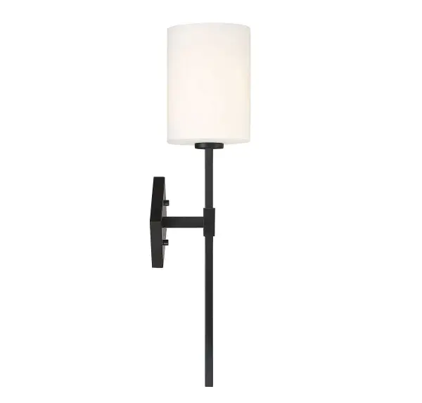 Destin 1-Light Wall Sconce in Matte Black - alternate view