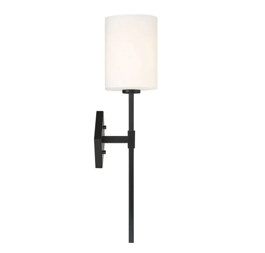 Destin 1-Light Wall Sconce in Matte Black - Image 2