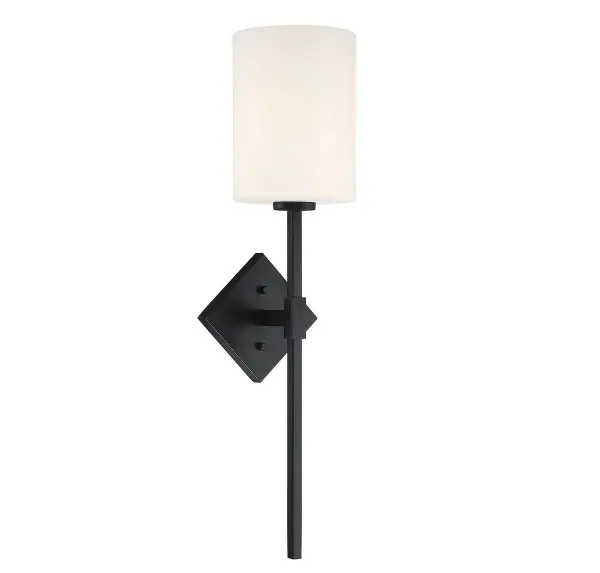Destin 1-Light Wall Sconce in Matte Black - Image 3