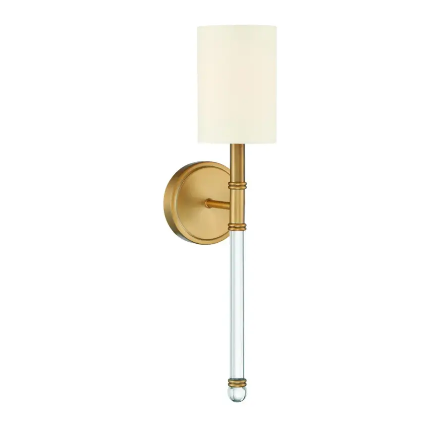 Fremont 1-Light Wall Sconce in Warm Brass - Image 1