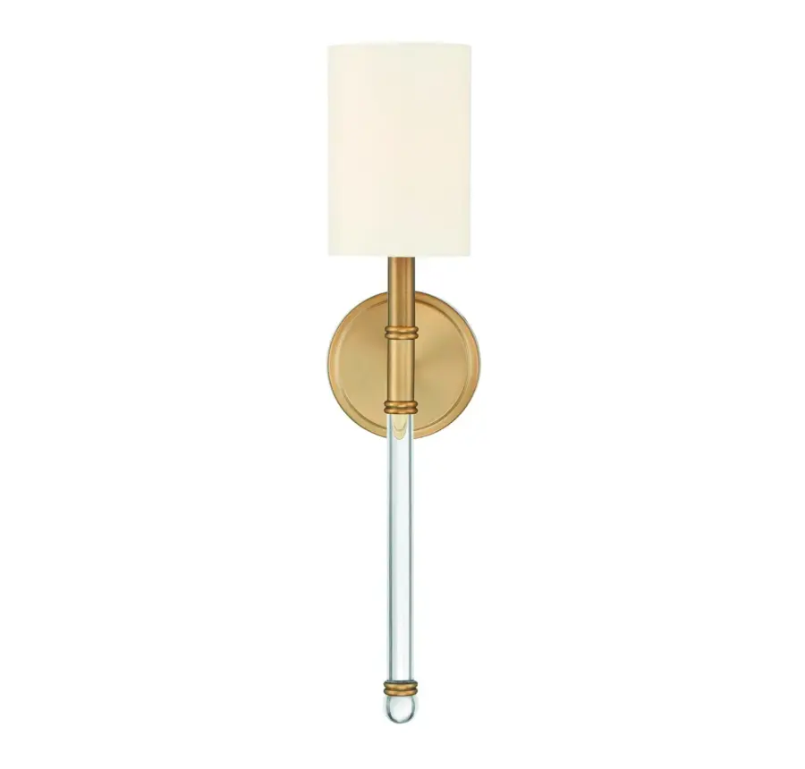 Fremont 1-Light Wall Sconce in Warm Brass - Image 2