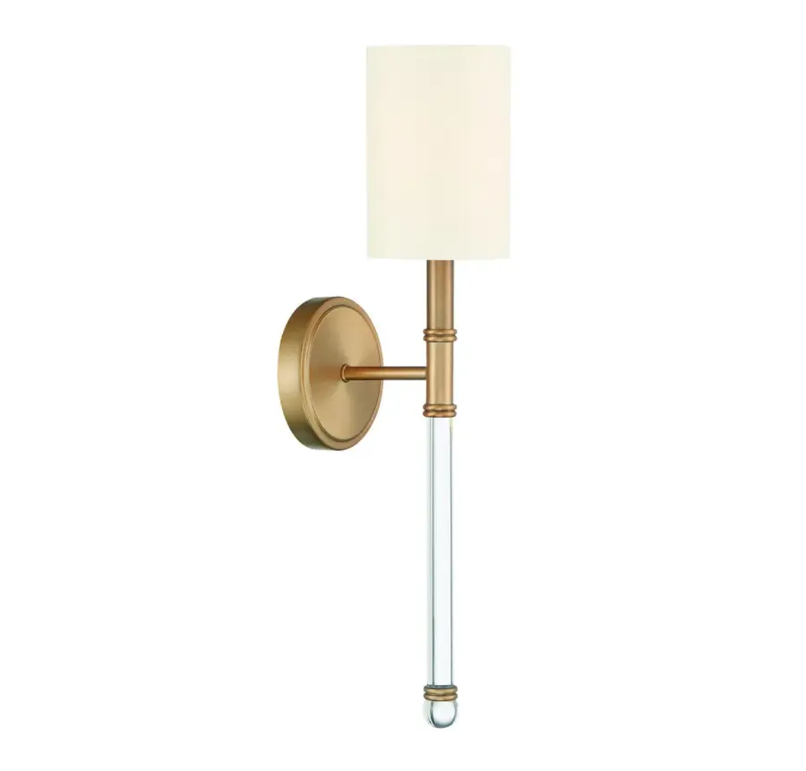 Fremont 1-Light Wall Sconce in Warm Brass - Image 3