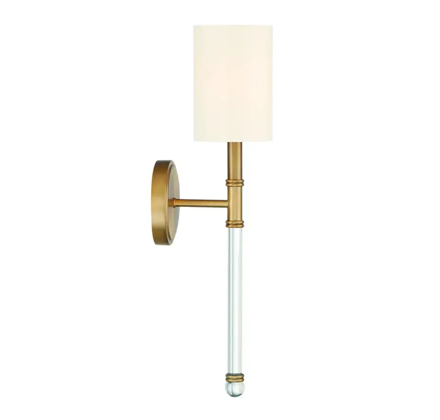 Fremont 1-Light Wall Sconce in Warm Brass - Image 4