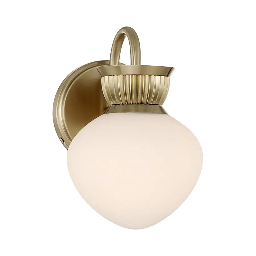 Melbourne 1-Light Wall Sconce in Noble Brass - Image 1
