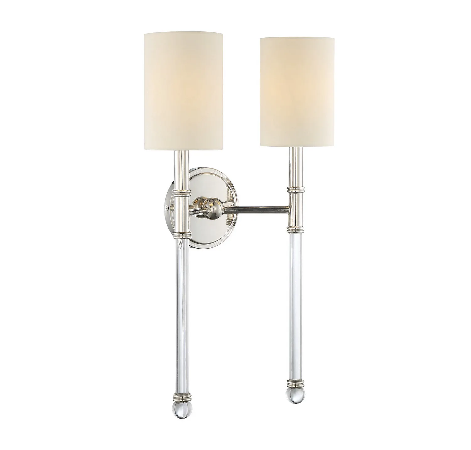 Fremont Two Light Wall Sconce in Polished Nickel