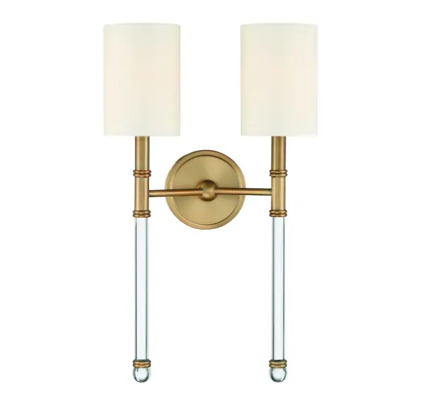 Fremont 2-Light Wall Sconce in Warm Brass