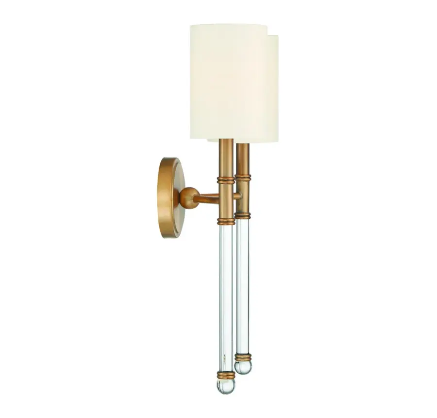 Fremont 2-Light Wall Sconce in Warm Brass - Image 5