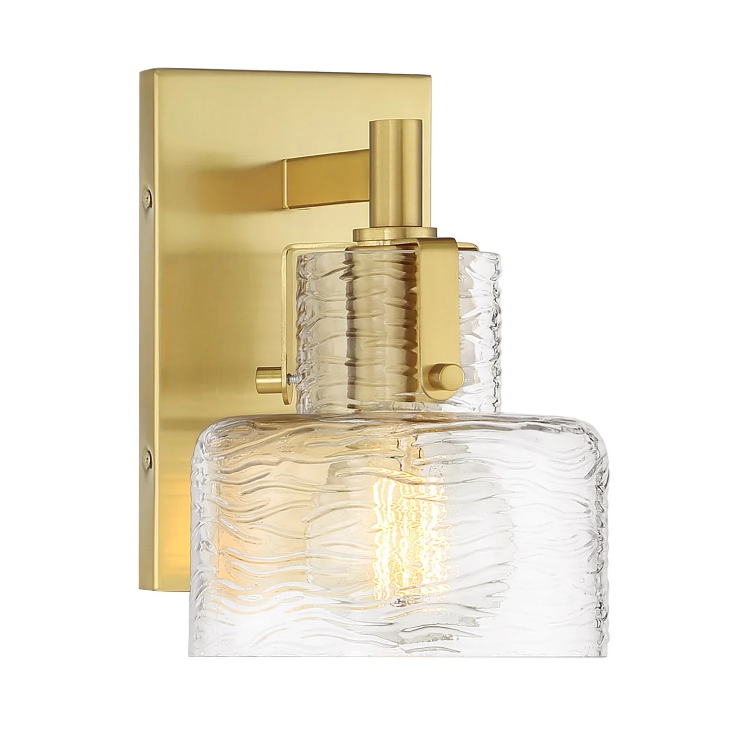 Dover One Light Wall Sconce in Warm Brass
