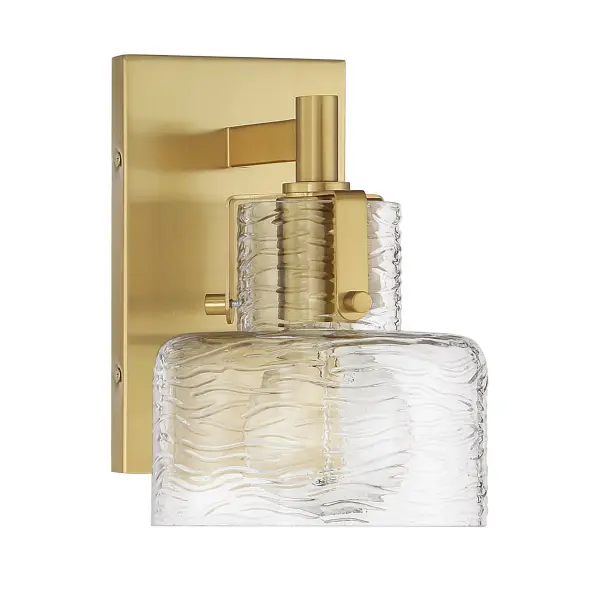 Dover 1-Light Wall Sconce in Warm Brass - alternate view