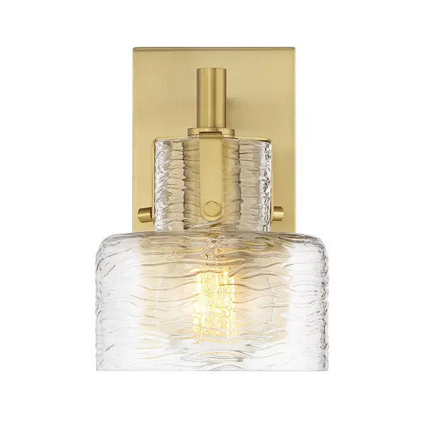 Dover 1-Light Wall Sconce in Warm Brass - Image 3
