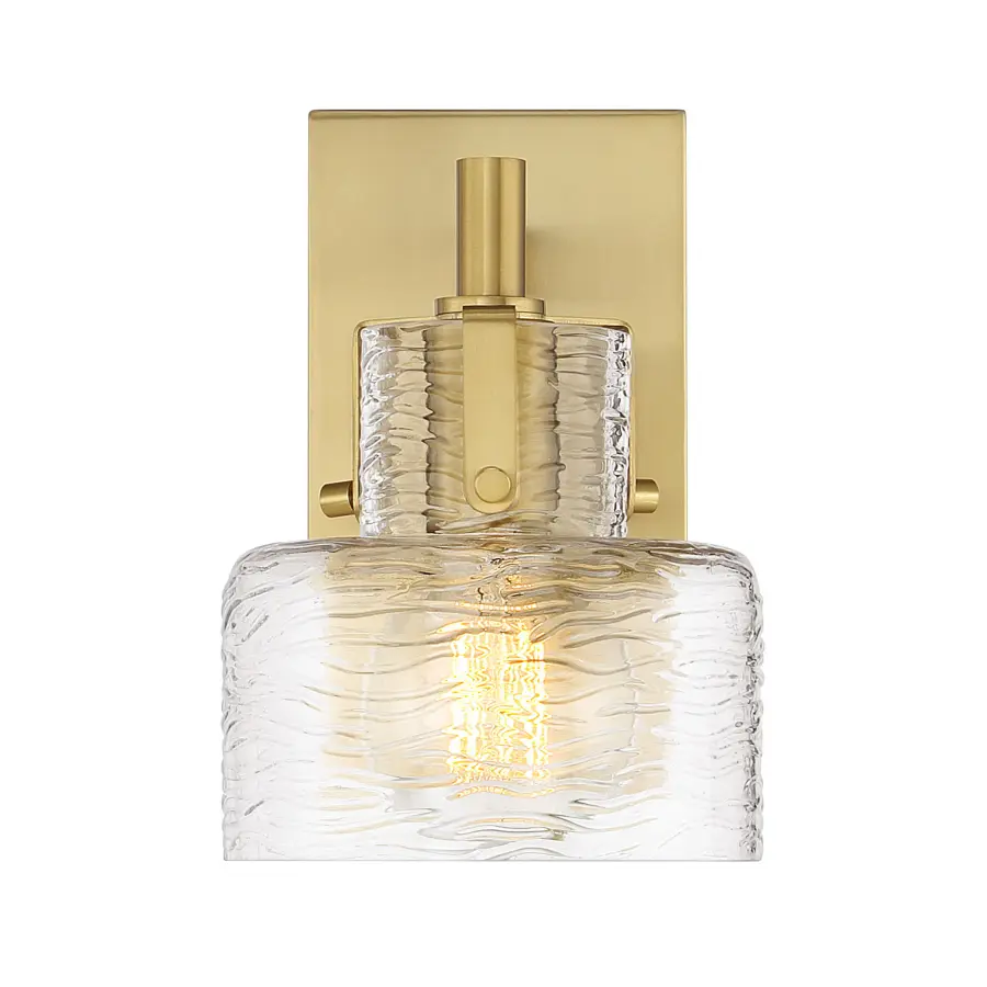 Dover 1-Light Wall Sconce in Warm Brass - Image 3