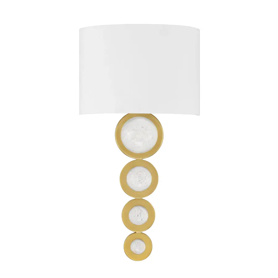 Marseille LED Wall Sconce in Warm Brass - Image 2