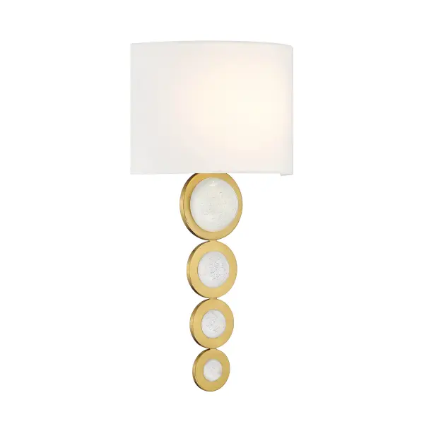Marseille LED Wall Sconce in Warm Brass - Image 3