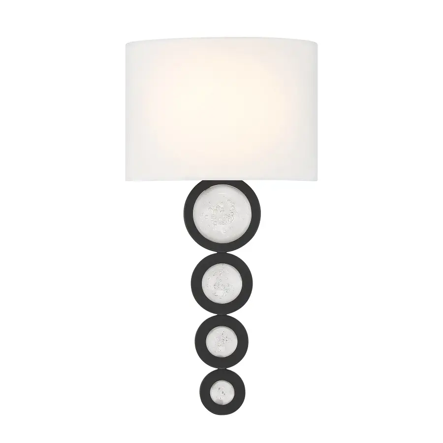 Marseille 1-Light Wall Sconce in Matte Black - Image 1