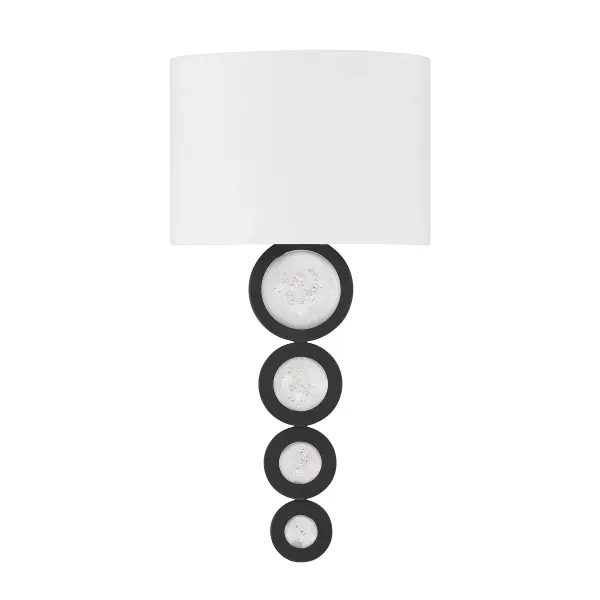 Marseille 1-Light Wall Sconce in Matte Black - alternate view
