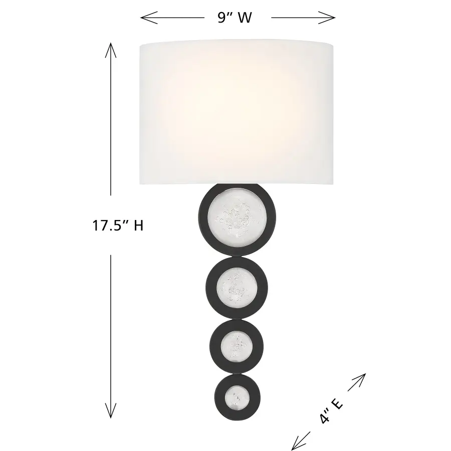 Marseille 1-Light Wall Sconce in Matte Black - Image 6