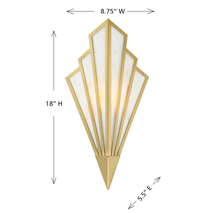 Rivage LED Wall Sconce in Warm Brass - Image 6
