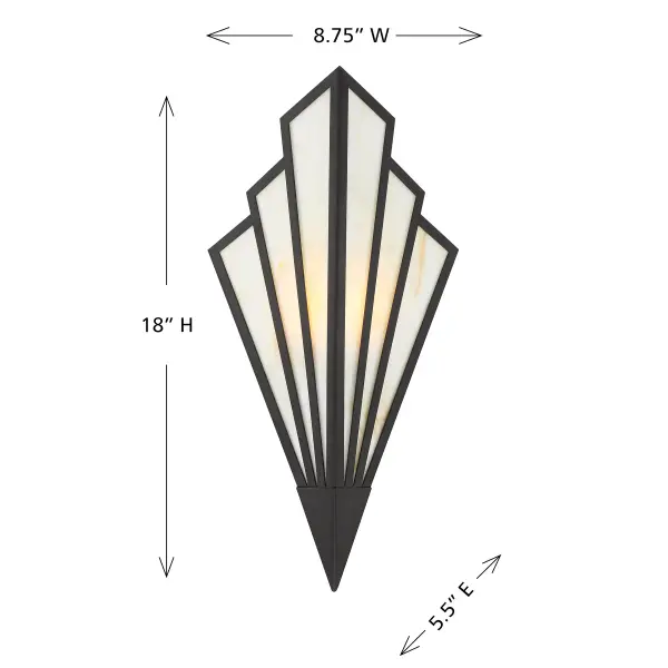 Rivage 1-Light LED Wall Sconce in Matte Black - Image 6