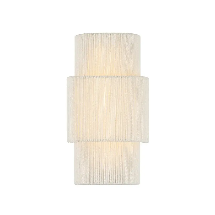 Balthazar LED Wall Sconce in Natural Abaca - Image 1