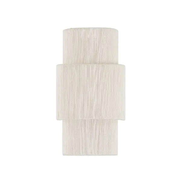 Balthazar LED Wall Sconce in Natural Abaca - alternate view