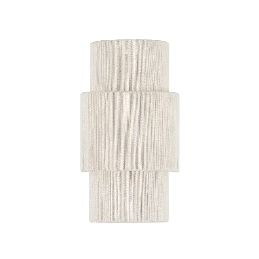 Balthazar LED Wall Sconce in Natural Abaca - Image 2