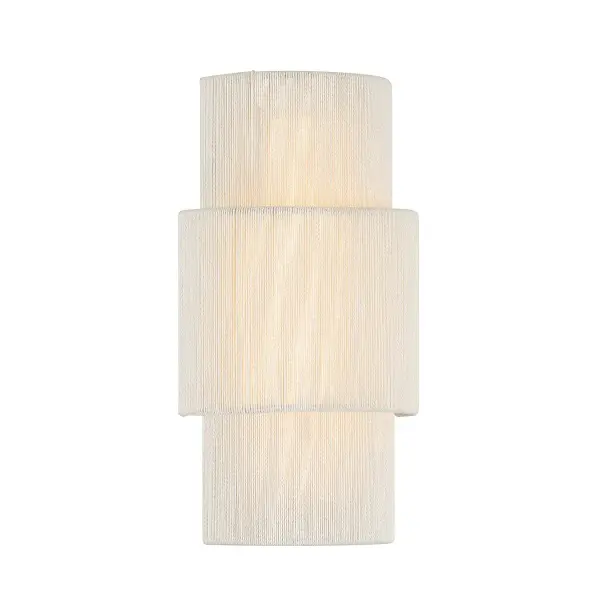 Balthazar LED Wall Sconce in Natural Abaca - Image 3
