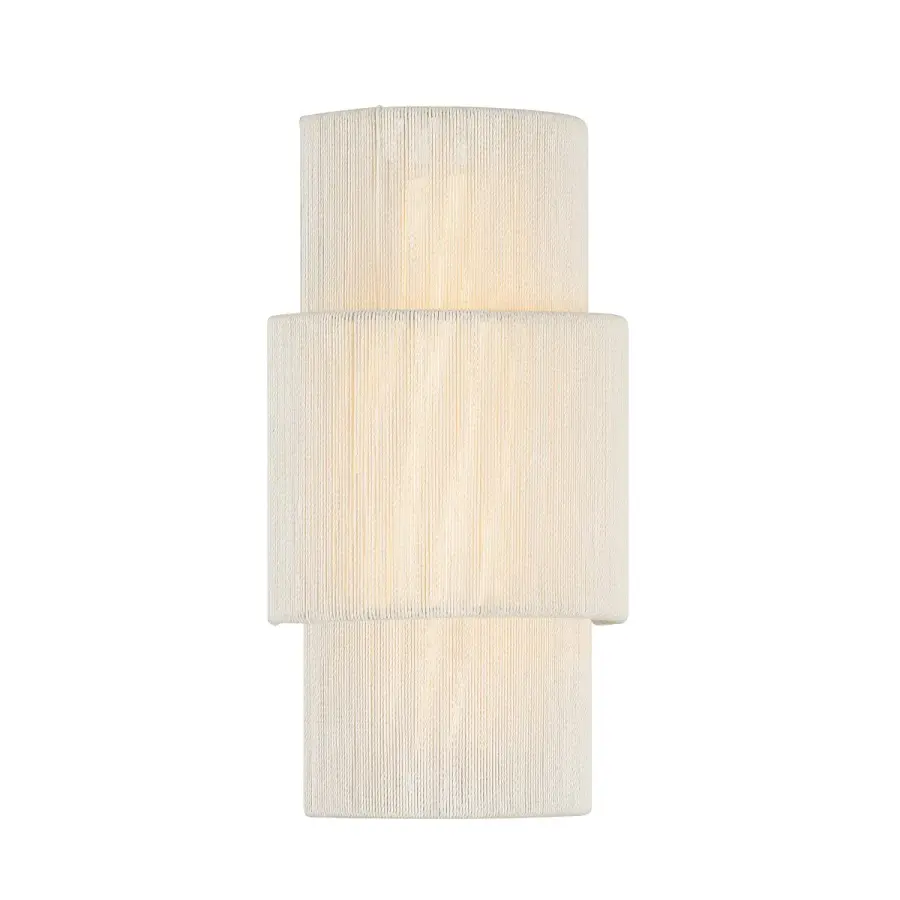 Balthazar LED Wall Sconce in Natural Abaca - Image 3