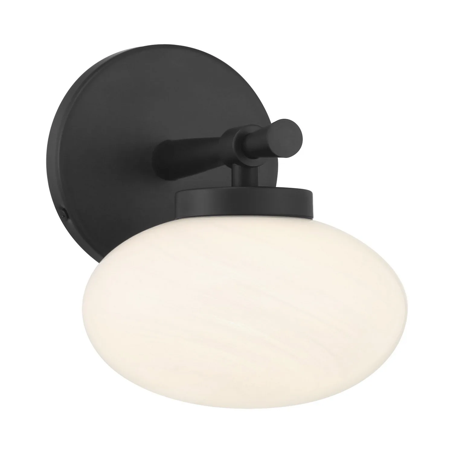 Barrow One Light Wall Sconce in Matte Black