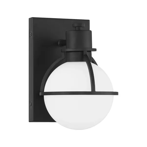 Pierce 1-Light Wall Sconce in Matte Black - alternate view
