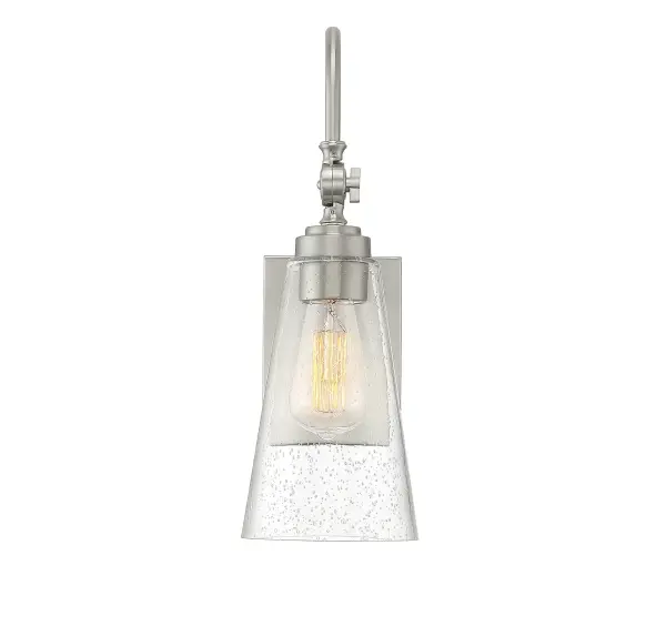 York 1-Light Adjustable Wall Sconce in Satin Nickel - Image 3