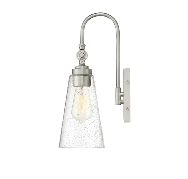 York 1-Light Adjustable Wall Sconce in Satin Nickel - Image 5