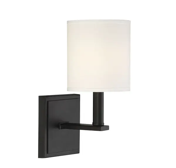 Waverly 1-Light Wall Sconce in Matte Black - Image 3