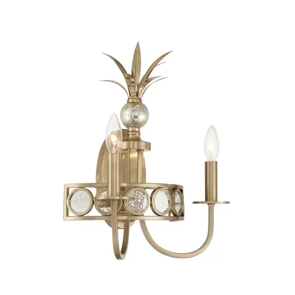 Hearst Two Light Wall Sconce in Noble Brass - Image 4