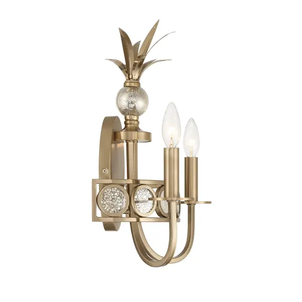 Hearst Two Light Wall Sconce in Noble Brass - Image 5
