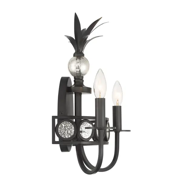 Hearst 2-Light Wall Sconce in Black Tourmaline - Image 5