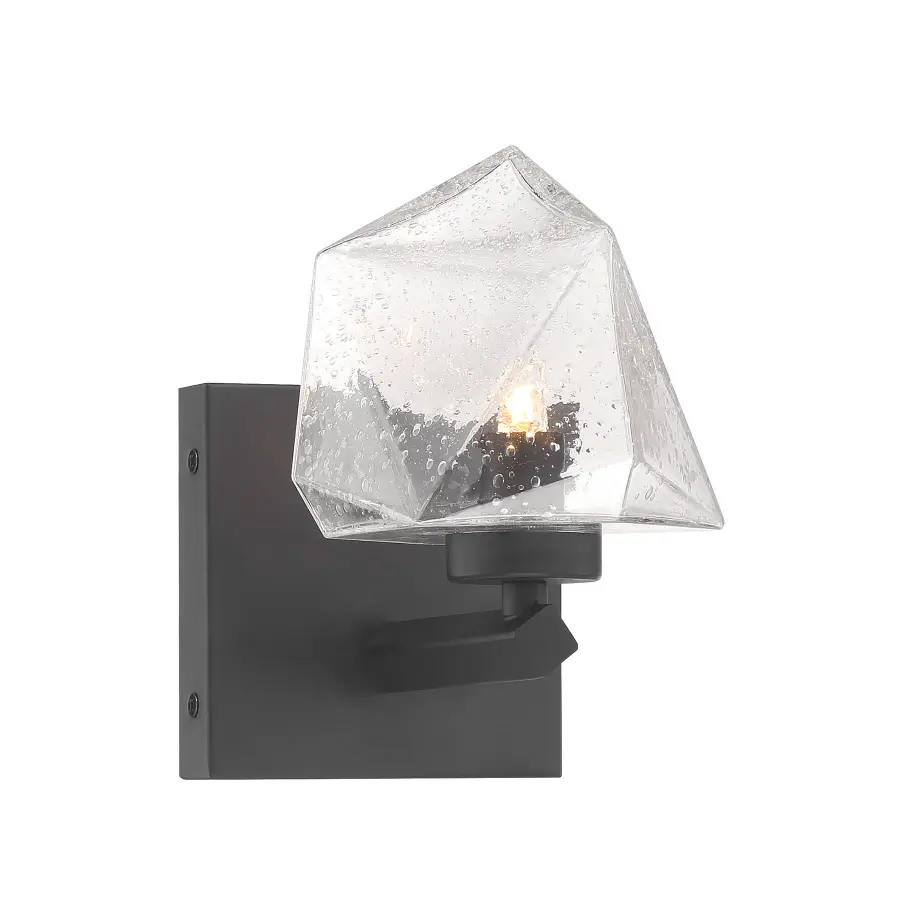 Castello 1-Light Wall Sconce in Matte Black - Image 1