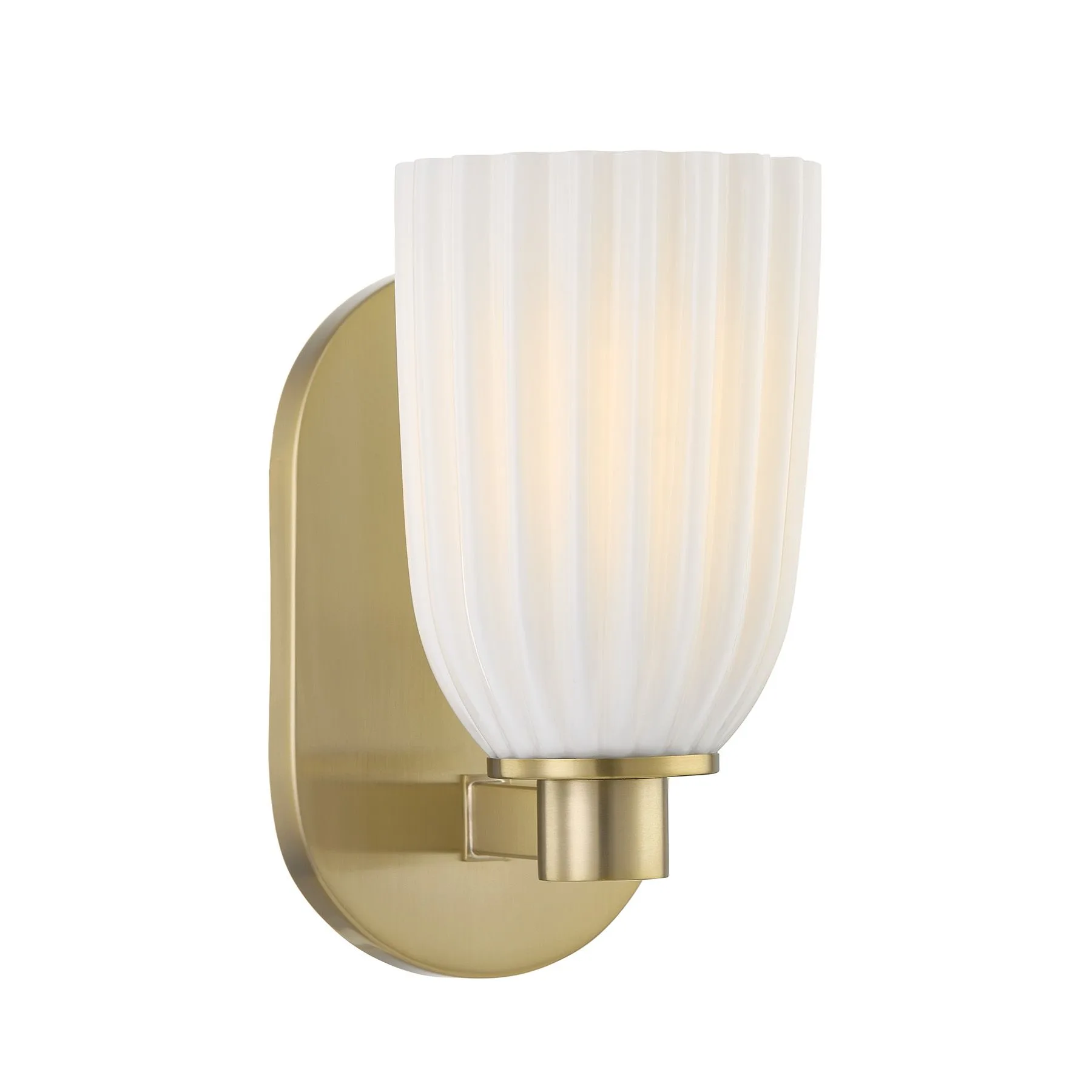 Baldwin One Light Wall Sconce in Noble Brass