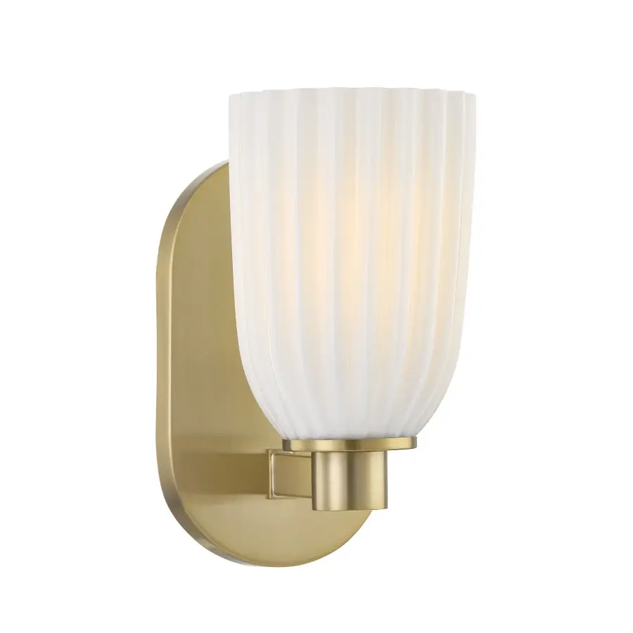 Baldwin 1-Light Wall Wall Sconce in Noble Brass - Image 1