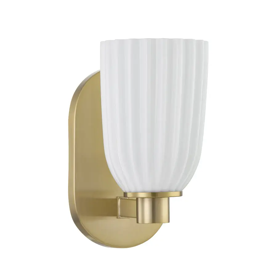 Baldwin 1-Light Wall Wall Sconce in Noble Brass - Image 2